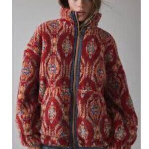 Urban Outfitters BDG ORA Cozy zip up Utility Jacket Large NEW W Tags